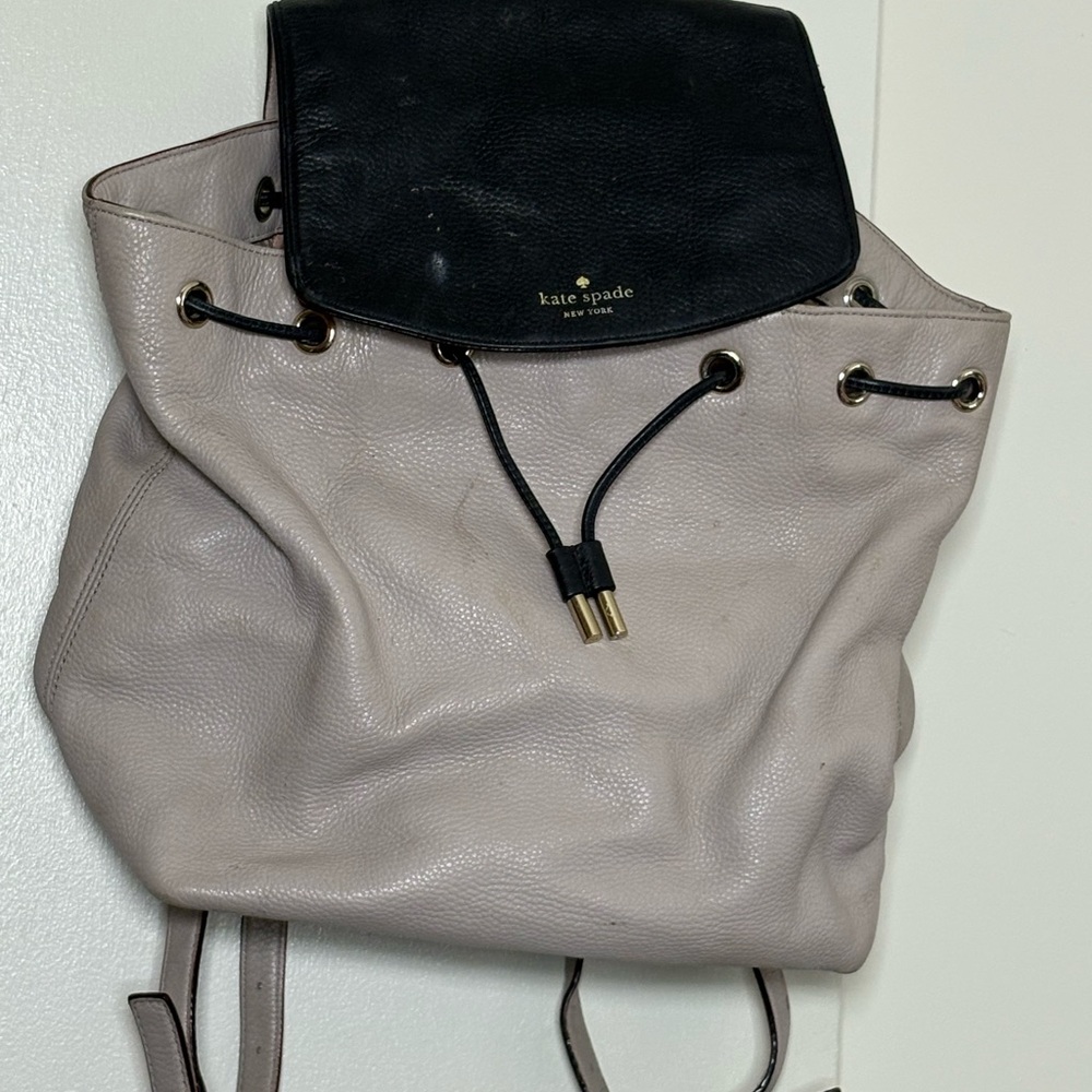 Kate Spade Black and Tan Backpack